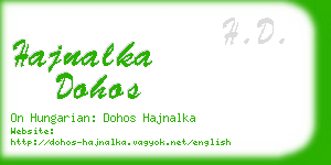hajnalka dohos business card